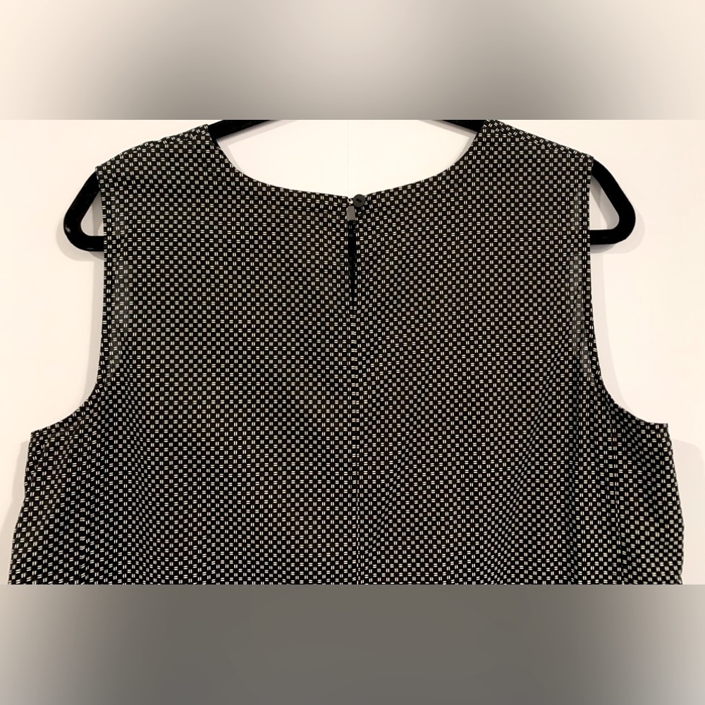Excellent Condition, Eileen Fisher- Black/White Dress w/ Pockets, Sz Medium - Picture 6 of 12